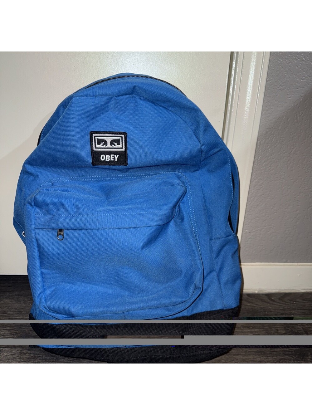 OBEY Conditions Day Pack Blue Backpack Lightweight Travel Foldable School Bag